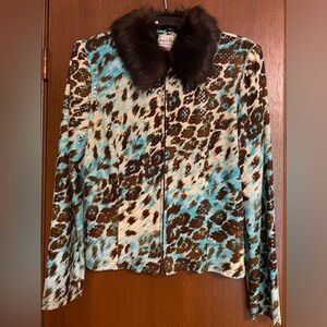 Zippered light weight jacket by Joseph Ribkoff